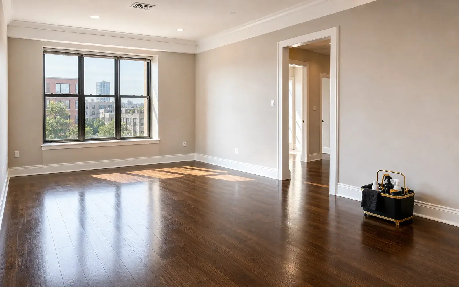 Bright apartment with an open living area
